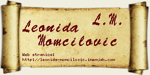 Leonida Momčilović vizit kartica